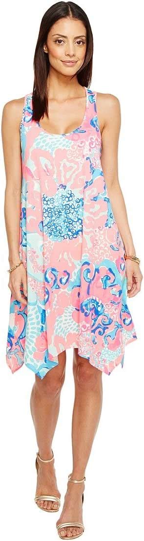 Lilly Pulitzer Womens Melle Dress Coral Reef Im So Jelly Xl At