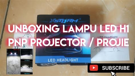 Unboxing Lampu Led H1 Buat Projectorprojie Merek X Storm 100watt Youtube