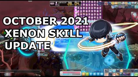 Global Maplestory October 2021 Xenon Skill Updates Youtube