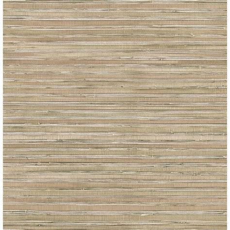 Brewster 56 Sq Ft Faux Grasscloth Wallpaper 145 62622 The Home Depot