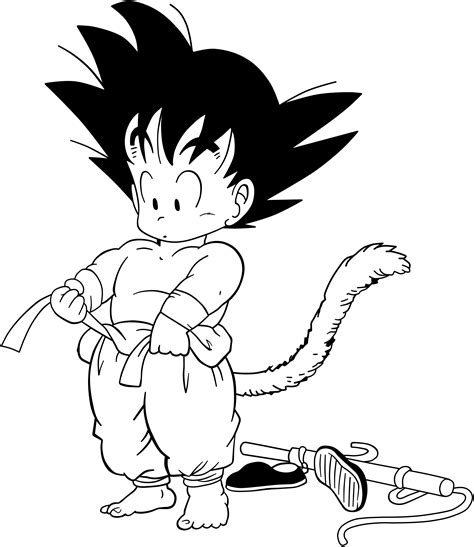 Dragon Ball Kid Goku 31 Lineart By Superjmanplay2 On Deviantart