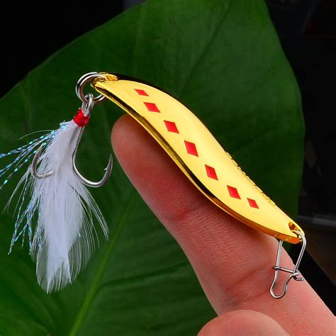 1pc Alloy Spinner Spoons Fishing Lure Metal Vib Hard Bait For Trout