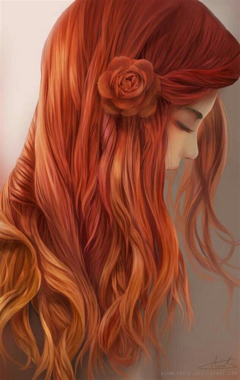 Pin By Bernice Miranda On Pelirrojas Fantasia Redhead Art Anime Art