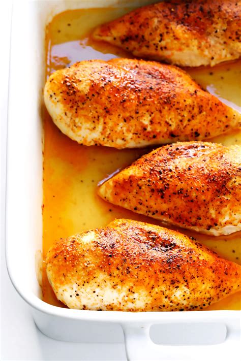 The secret to juicy oven baked chicken breast is to add a touch of brown sugar into the seasoning and to cook fast at a high temp. 15 Favorite Chicken Breast Recipes | Gimme Some Oven