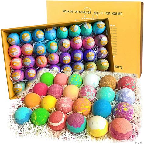 Pure Parker 40 Xl Individually Wrapped Bulk Bath Bombs Kit By Go Party