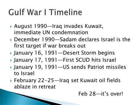 Ppt Gulf War I— Operation Desert Storm Powerpoint Presentation Id