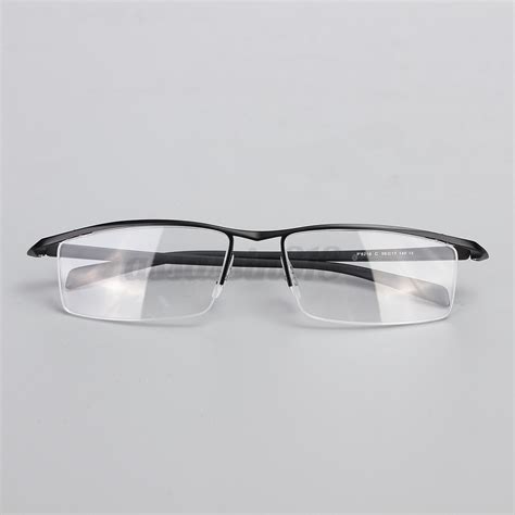 Men Half Rimless Titanium Eyeglass Frame Spectacles Glasses Optical