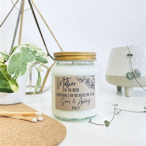 Mother Of The Bride Personalised Candle By Lollyrocket Candle Co