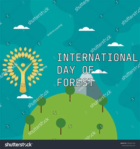 International Forest Day Vector Illustration Image Stock Vector