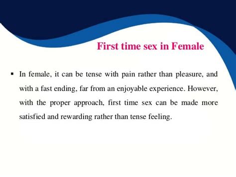 Dos And Donts Of First Time Sex