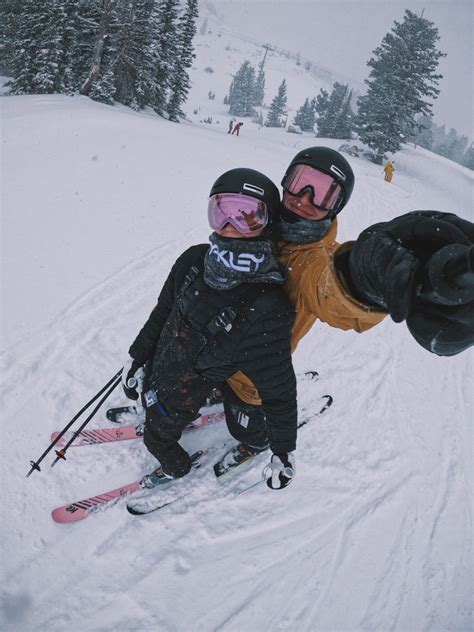 GoPro Skiing Couple Snow Trip Skiing Outfit Ski Trip Outfit