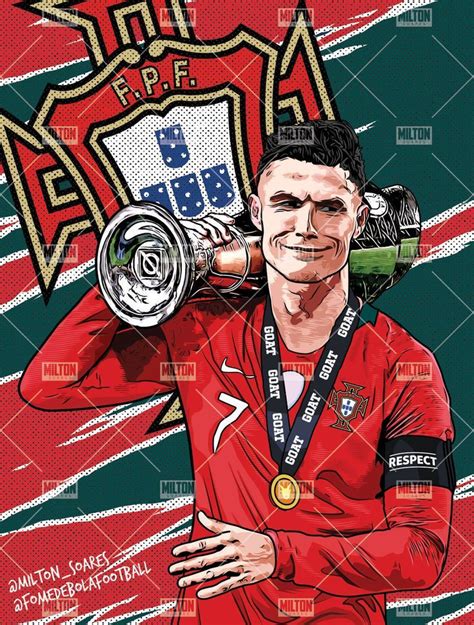 Cr7 Goat Football Illustration Cristino Ronaldo Cristiano Ronaldo