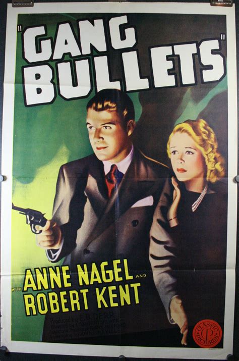 Gang Bullets Original Gangster Vintage 30s Movie Theater