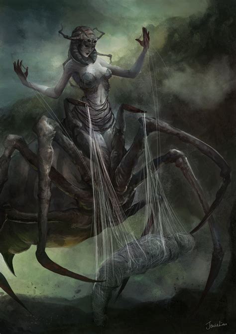 Arachne The Weaver Queen By Jowielimart Deviantart Com On Deviantart With Images Dark