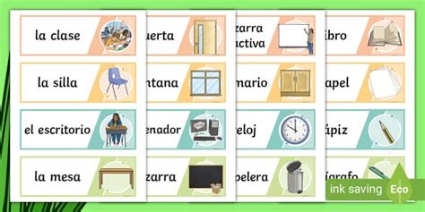 👉 Spanish Labels Classroom Objects And Furniture Ks2