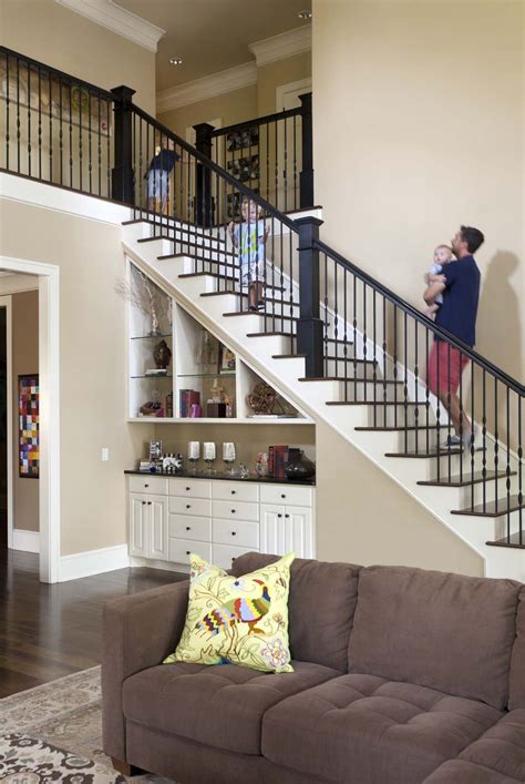 Small Living Room With Stairs Design Ideas
