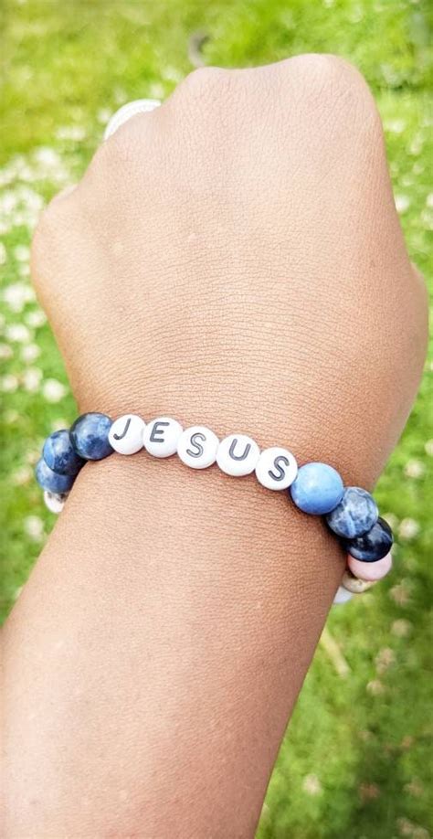 Jesus Bracelet Beaded Bracelet Christian Bracelets For Etsy