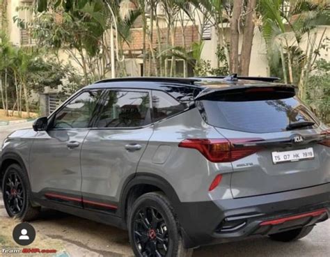 Indias First Kia Seltos Wrapped In Nardo Grey Colour Is Here