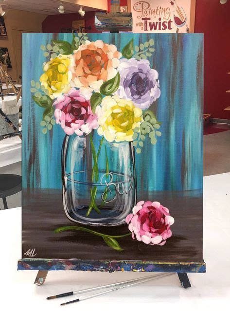 48 Ideas Flowers Vase Drawing Sketch Acrylic Painting Flowers