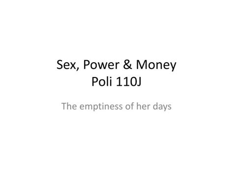 ppt sex power and money poli 110j powerpoint presentation free download id 4511806