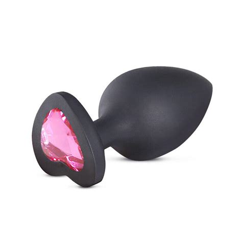 Buy 1pcs Silicone Anal Bead Butt Plug Smooth Anal Sex Toy Crystal Diamond Backyard Sex Toy For