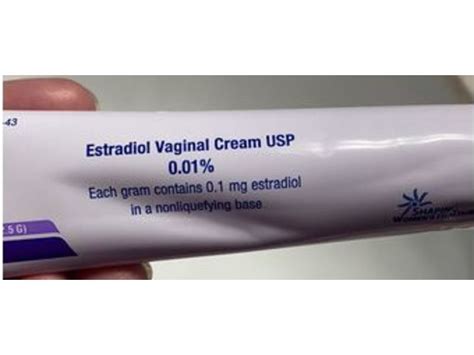 Estradiol Vaginal Cream Usp 001 425g Teva Pharmaceuticals Usa Rx