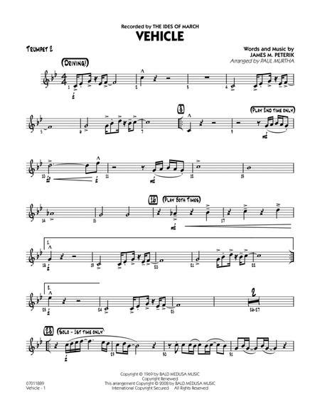 Download Vehicle Trumpet 2 Sheet Music By The Ides Of March Sheet