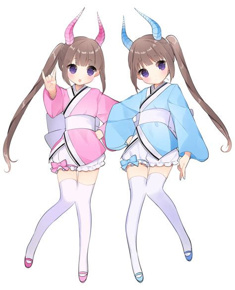 Anime Character Girl Twins Anime Girl