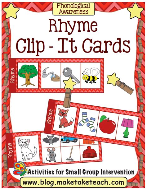 This post contains affiliate links. Clip It Rhyme Cards - Make Take & Teach