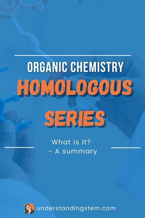 Summary Of Homologous Series Organic Chemistry Chemistry Notes