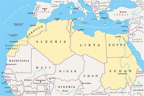 Show Map Of North Africa