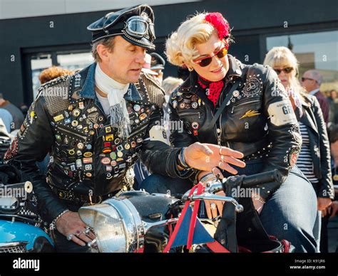 Vintage Rockers At Goodwood Revival Stock Photo 160461930 Alamy