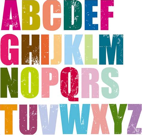 Individual Colorful Alphabet Letters Printable Customize And Print