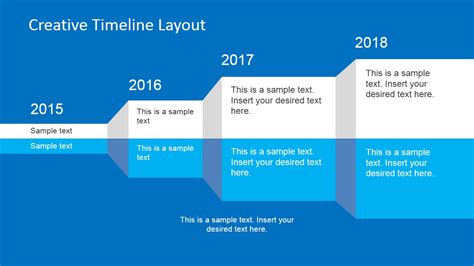 Creative Timeline Layout For Powerpoint