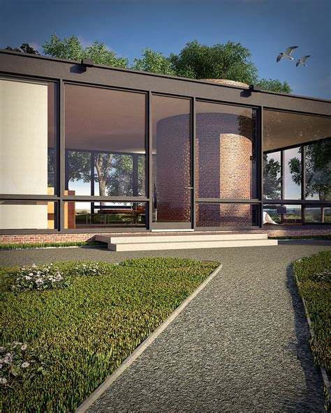 Top Ideas Glass House Philip Johnson Concept House Plan Elevation
