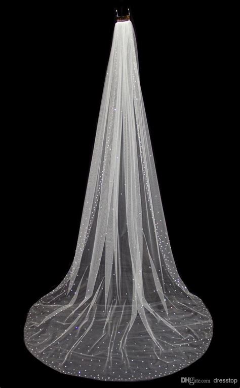 Wholesale Bridal Veils Buy 2014 Shining Gorgeous Beads Diamonds One