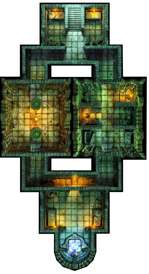 Hall Of Fallen Angel Altar Room Dungeon Maps Dungeon Tiles Tabletop Rpg Maps
