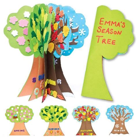 Season Tree Project Seasons Preschool Theme Crafts Seasons