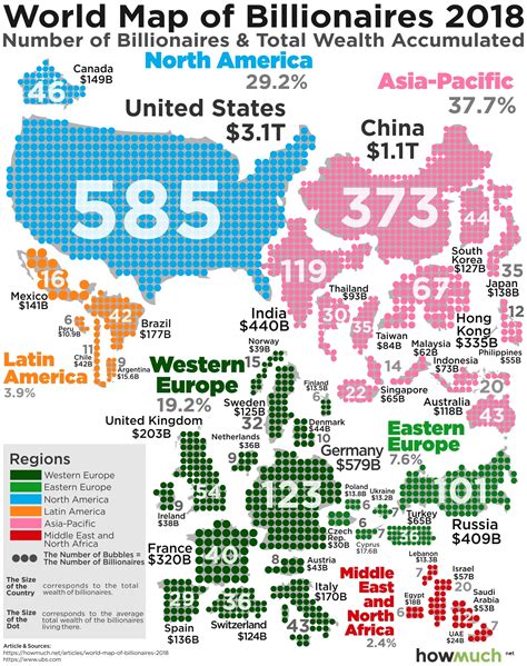 All The Worlds Billionaires In A Single Map Valuewalk Premium
