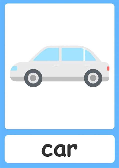 Transport Flashcards For Kids