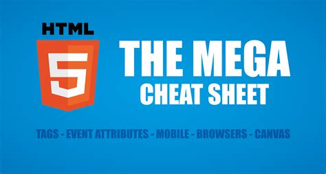 HTML 5 Cheat Sheet - Including Free PDF Download