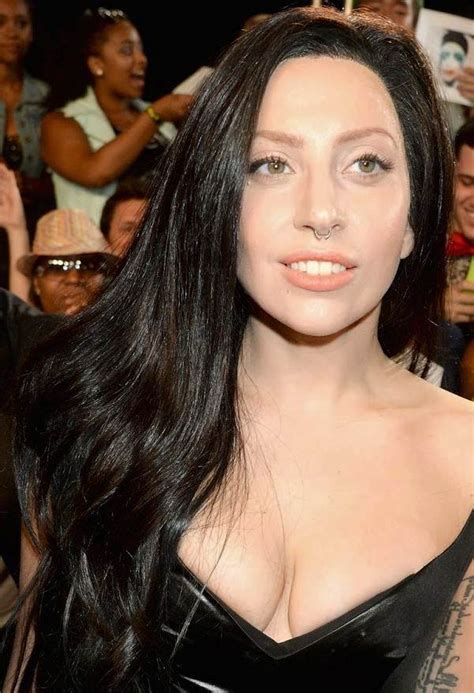 20 Hq Photos Lady Gaga Short Black Hair Lady Gaga S Long Wavy Black Hairstyle Casual Party