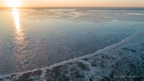 Sunrise Over The Frozen Great South Bay Fire Island And Beyond