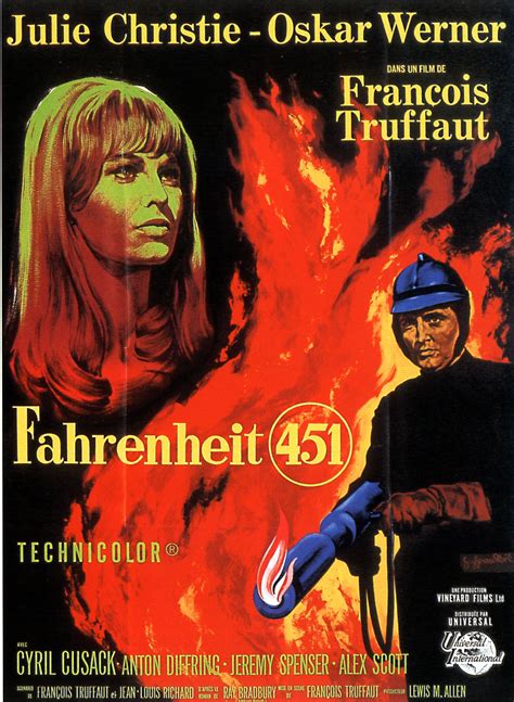 Fahrenheit 451 By François Truffaut 1966 Carteles De Cine Afiche