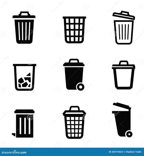 Trash Icon Isolated On White Background From Photography Collection