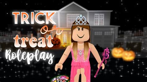 Trick Or Treating Roblox Bloxburg Roleplay Youtube