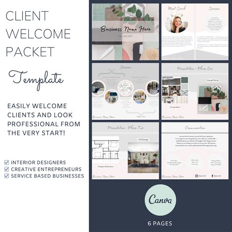 Client Welcome Packet Template in 2020 | Welcome packet, Interior presentation, Templates