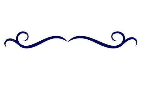 Image Single Line Border Clipart Dark Blue Swirl Dividerpng Animal
