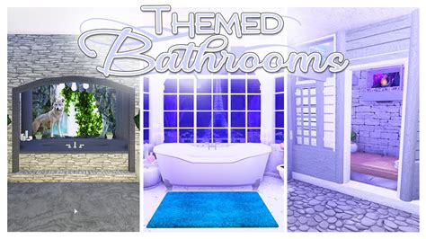Bloxburg Themed Rooms Bathrooms Youtube