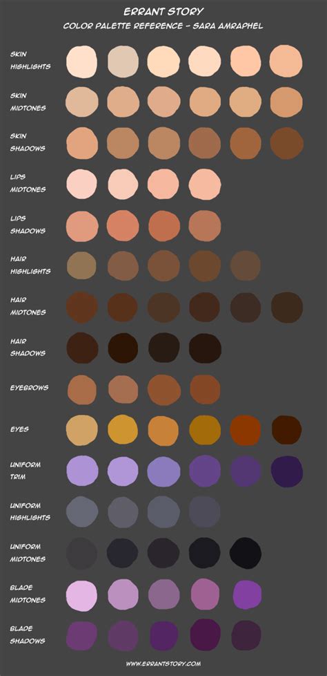 Color Palette Reference Sara By Impchan On Deviantart Palet Warna